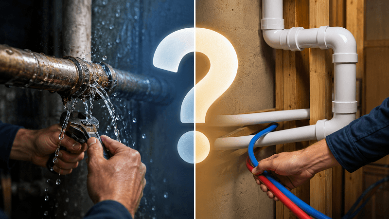 Is It Better to Repair or Reroute a Pipe Once a Leak Is Found?